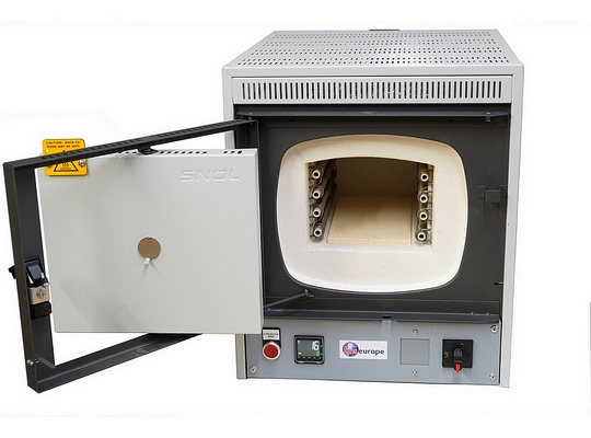 SNOL 6.7/1300 LSM01, 4.6 Litre, 1300°C, Laboratory Muffle Furnace, with chimney & over-temperature protection (OTP1)