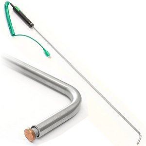 Type K Right-angled Surface Probe - 600mm, Copper Tip