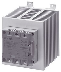 Omron 3 Phase SSR (Solid State Relay) with heat sink