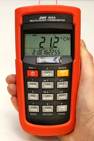 CHY 806A Handheld 2ch. Thermocouple Data Logger - UKAS Calibrated