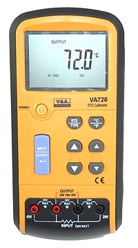 VA720 Pt100 RTD Calibrator - UKAS Calibrated