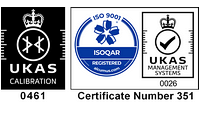 UKAS 0461 Logo, ISO 9001 Logo